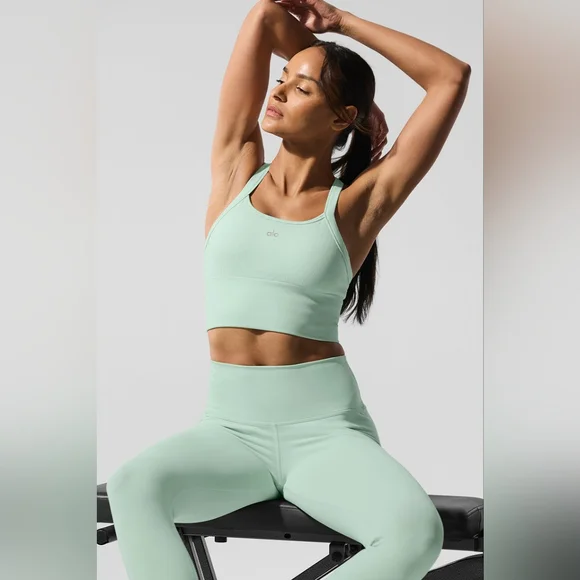 Alo Yoga Seamless Ribbed Favorite Bra Tank - Picture 4 of 6